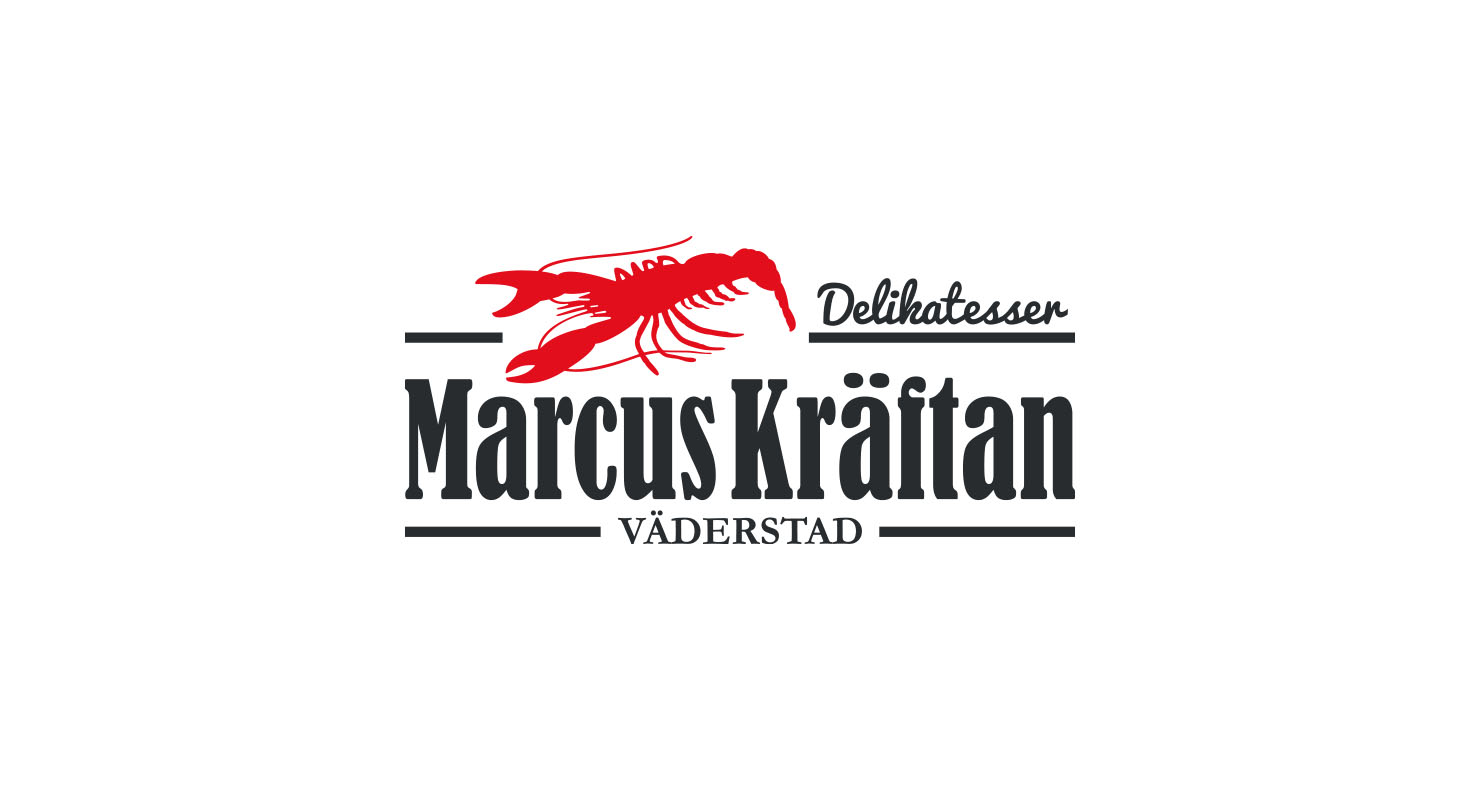 Marcuskräftans logotyp innan omdesign